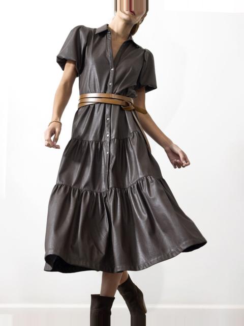 BROCHU WALKER The Havana Vegan Leather Dress