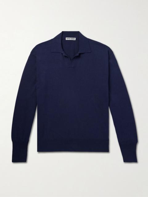 KAPTAIN SUNSHINE Cotton Polo Shirt Navy