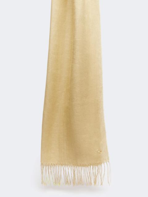 WEEKEND Max Mara Linen stole with fringes - BEIGE