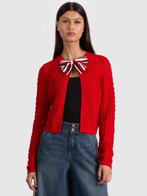 Alice + Olivia DOLLIE OPEN FRONT CARDIGAN