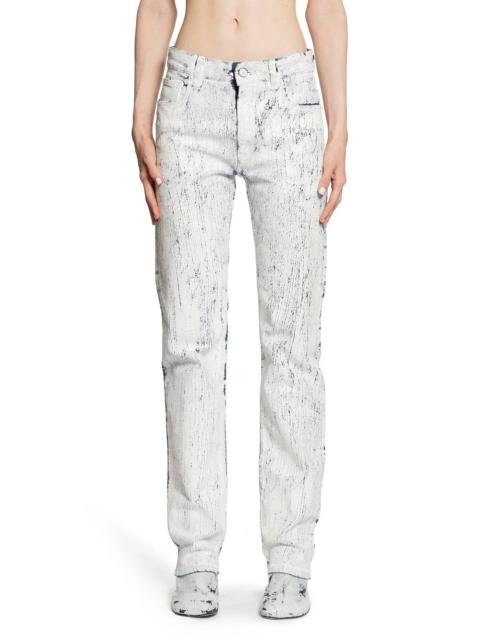 MM6 Maison Margiela Painted-Crackled-Jeans