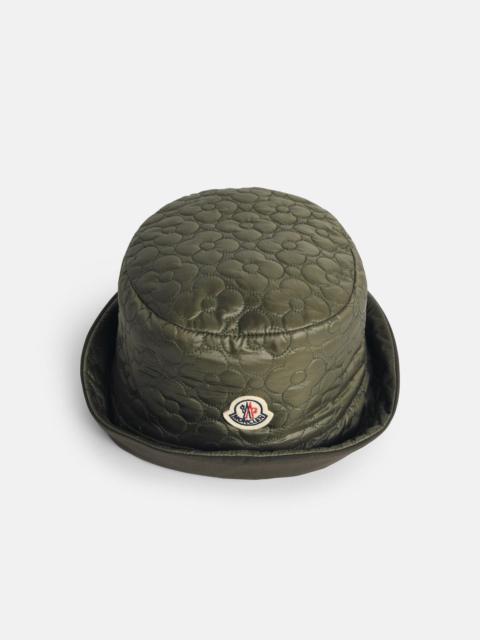 Moncler 'BUCKET' REVERSIBLE GREEN NYLON HAT