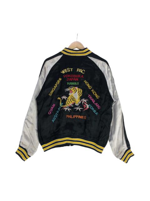 Other Designers Sukajan Souvenir Jacket - Vintage Sukajan Souvenir Jacket Tiger Roar by Houston