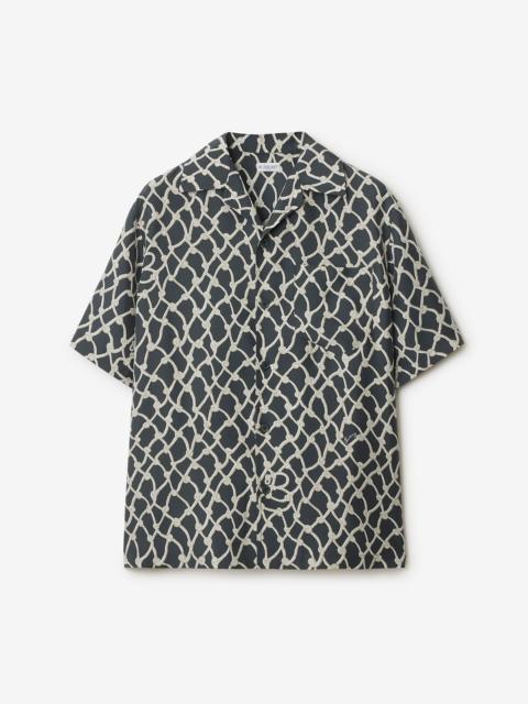 Burberry Relaxed Fit Knot Silk Shirt