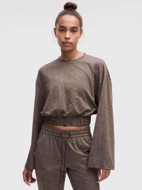 lululemon Soft Jersey Relaxed Cinchable Crewneck Long-Sleeve Shirt