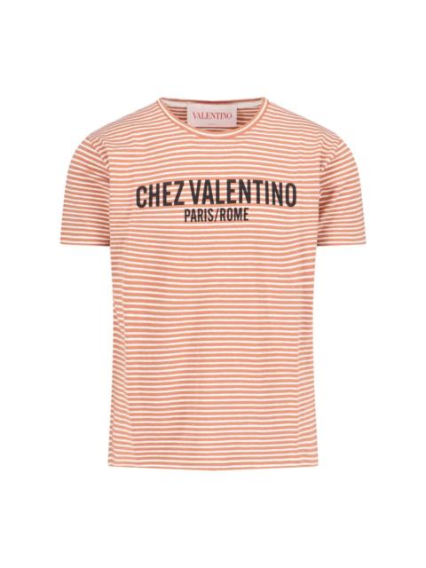 Valentino 'CHEZ' STRIPED T-SHIRT