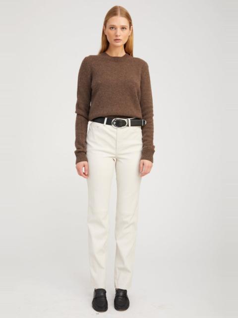 SPRWMN SHELL LEATHER 5 POCKET SLIM STRAIGHT