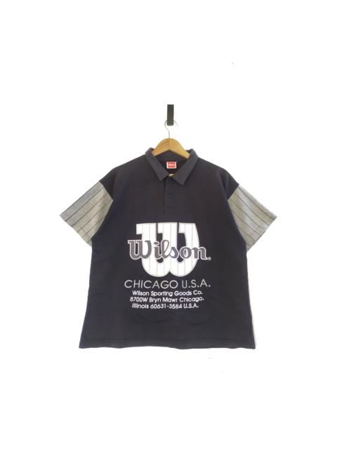 Other Designers Vintage × Wilson - Vintage Wilson Athletics Big Logo Polo Tshirt