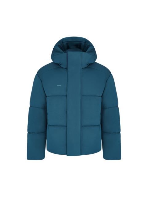 PANGAIA Men’s Flower-Warmth Recycled Nylon Puffer - Storm Blue