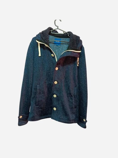 BEAMS PLUS Beams Plus Men's Blue and Navy Hoodie
