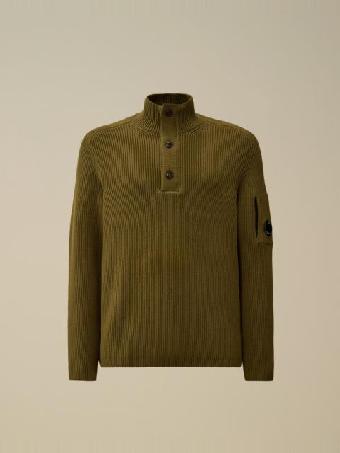 C.P. Company Full Rib Half Button Sweater