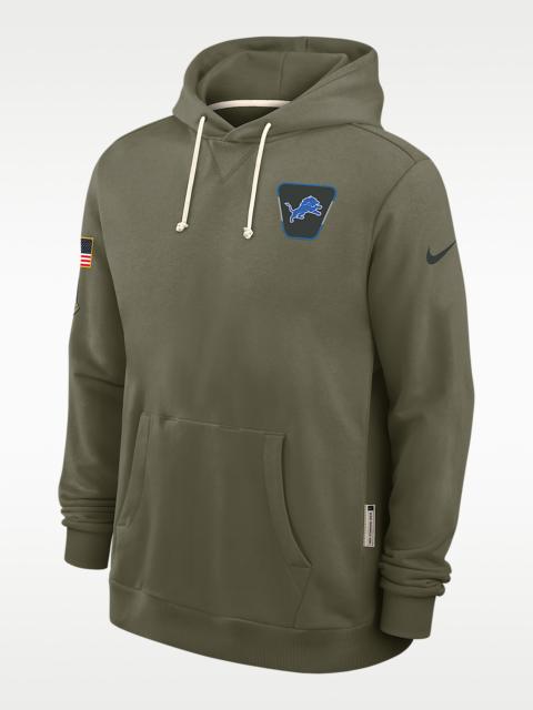 Nike Detroit Lions Salute to Service Sideline Dominant Force Men's Nike Dri-FIT NFL Pullover Hoodie