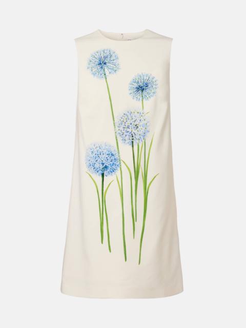 Oscar de la Renta Allium wool-blend minidress