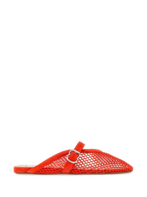 Alaïa Alaia Women Red Leather Slippers