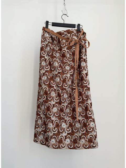 Comme Des Garçons Comme Des Garcons Midi Silver Skirt