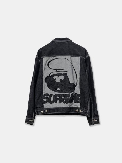 Supreme Supreme x Smurfs Denim Trucker Jacket 'Black'