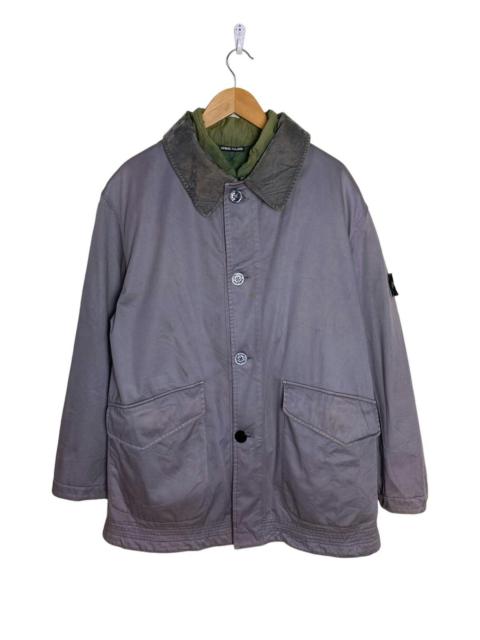 F/W 1996 Stone Island Raso Floccato Velvet Reversible Jacket