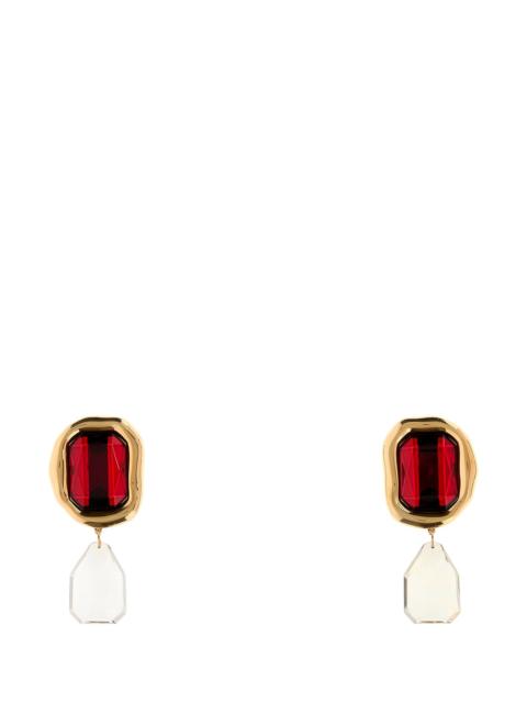 Givenchy Embellished metal Sculptural Crystal earrings
