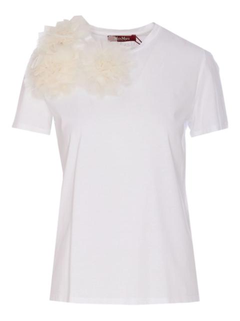 Max Mara floral-appliqué t-shirt