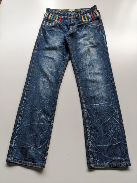Other Designers Le Grande Bleu (L.G.B.) - Nylaus double waist multicolor distressed jeans
