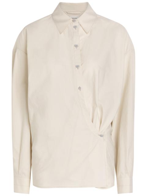 Lemaire Lemaire Twisted Cotton-blend Poplin Shirt