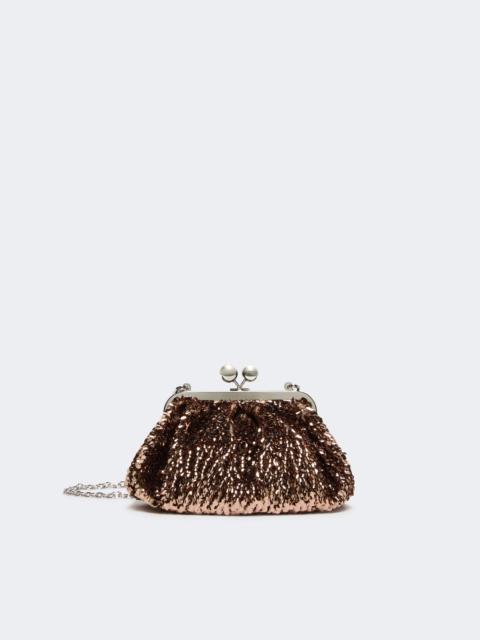 WEEKEND Max Mara Sequin-adorned small satin Pasticcino Bag - PINK