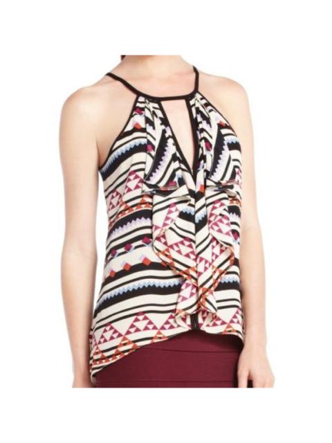 Other Designers BCBGMaxAzria - BCBG Claudia Cascade Ruffle Halter Tank