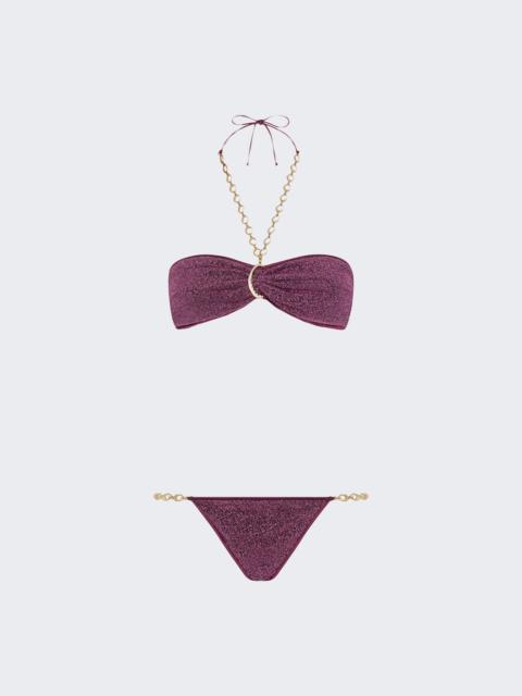 Oséree Lumiere O Chain Bandeau Aubergine