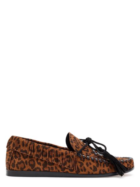Isabel Marant Étoile Isabel Marant étoile Fitza Fringed Leopard Suede Loafers