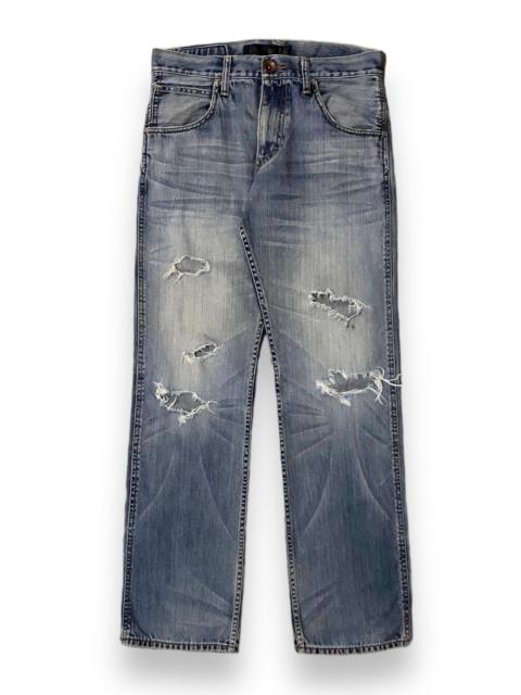 Other Designers Designer - Men Back Number Black Label Distressed Jean Flap w Button g'