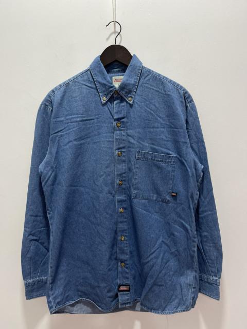 Other Designers Vintage - VINTAGE DICKIES SINGLE POCKET BUTTON UP