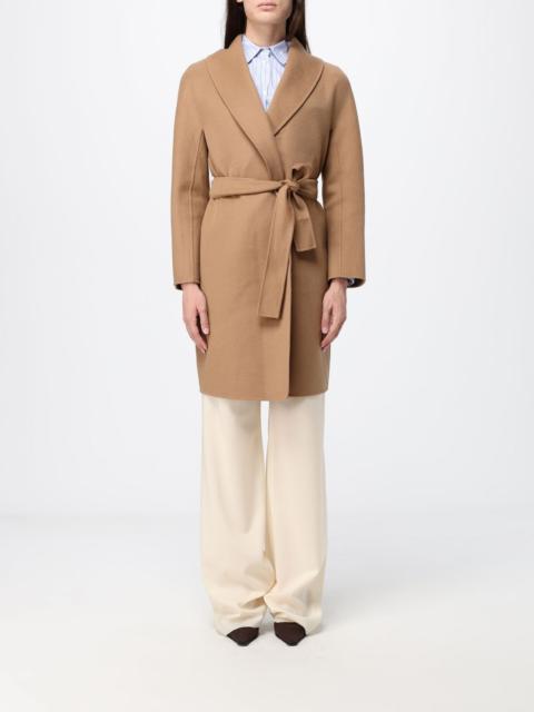 Max Mara Max Mara Women Estremo Long Wool And Cashmere Robe Coat Max Mara With Belt