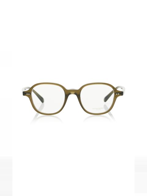 Oliver Peoples Marnett Square-Frame Acetate Glasses brown