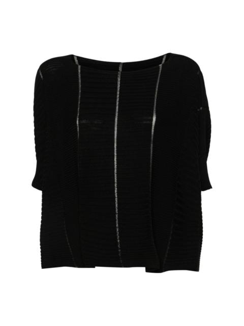 ribbed-knit sweater