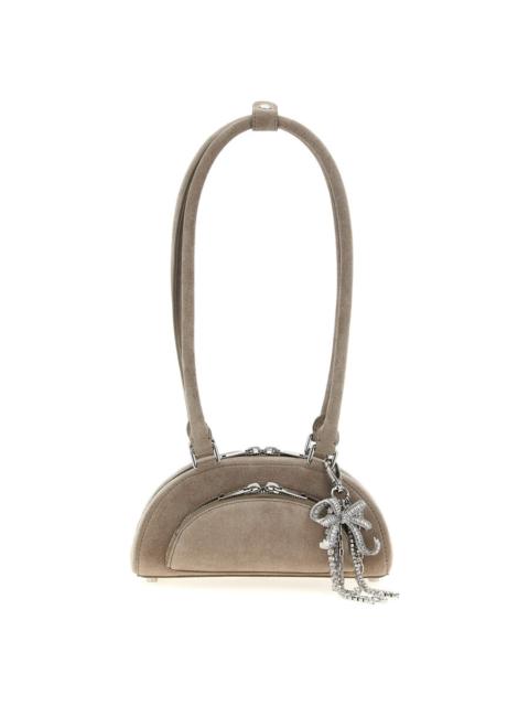 self-portrait Self-Portrait Suede Mini With Charm Shoulder Bag
