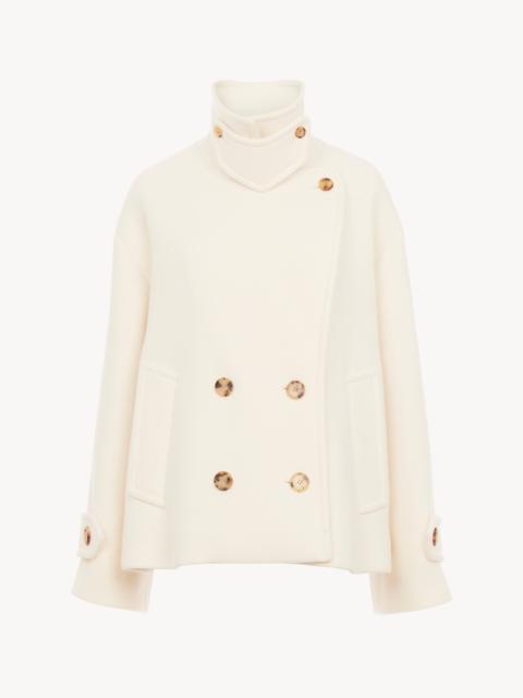 Chloé OVERSIZED SHORT COAT IN WOOL