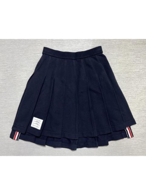 Thom Browne Thom Browne - Pleated Loopback Cotton Mini Skirt