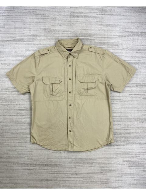 Other Designers Japanese Brand × Vintage × Woolrich Woolen Mills - Vintage Woolrich Tactical Shortsleeve Button Ups Shirt