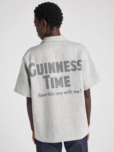 JW Anderson Unisex JW ANDERSON X GUINNESS LINEN SHIRT IN CLAY