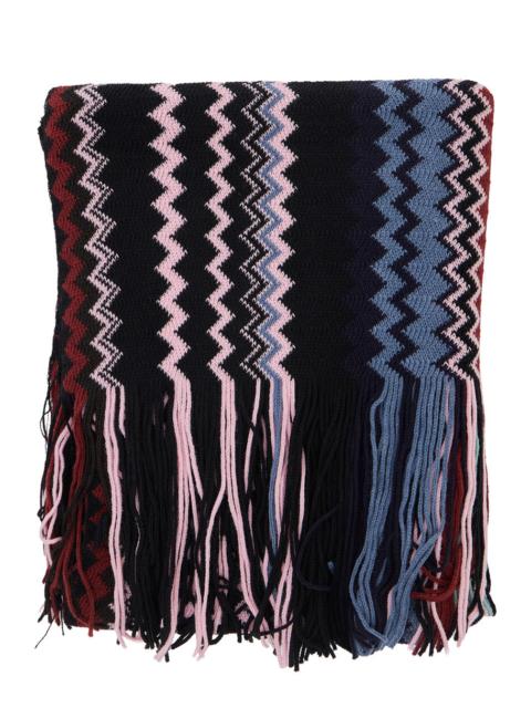 Missoni Missoni Women Multicolored Scarf With Geometric Motif In Tech Fabric Unisex