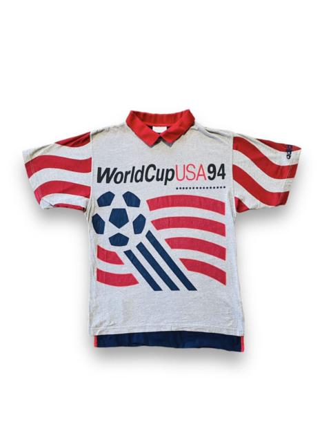 adidas Adidas 1994 World Cup Vintage Flag All Over Polo Shirt