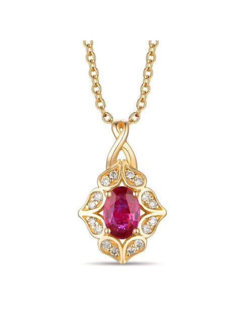 Other Designers Le Vian  Passion Ruby Pendant set in 14K Honey Gold