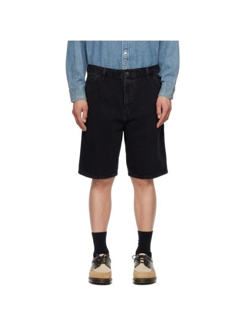 Carhartt Black Single Knee Denim Shorts