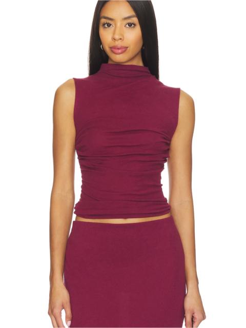 Enza Costa Cashmere Sleeveless Twist Top