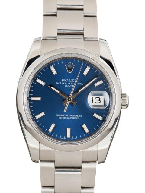 ROLEX Rolex Date 115200 Blue Dial