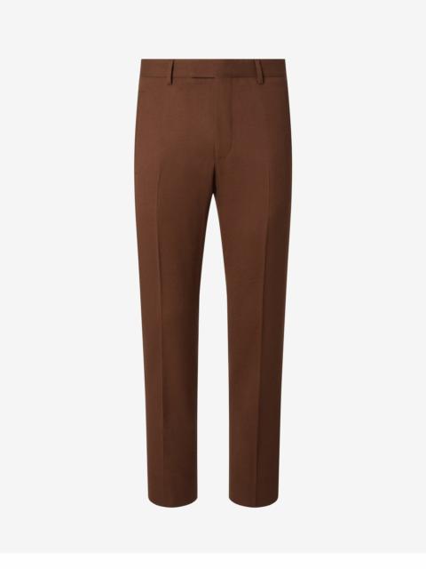 CORNELIANI Burned earth pure wool chinos