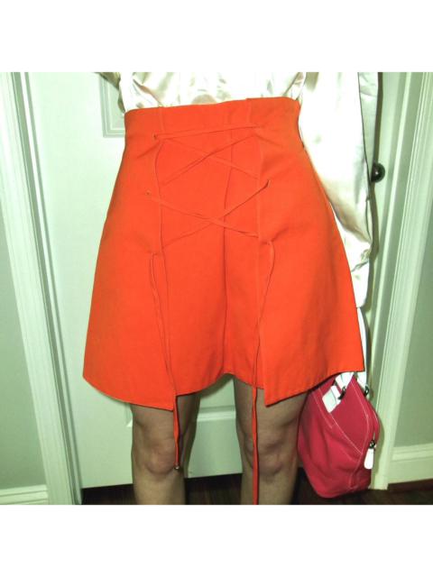 Other Designers Claude Montana Women's Orange Skirt