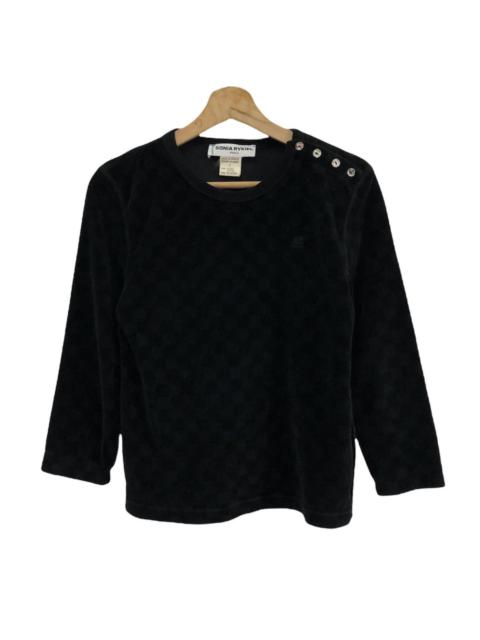 Other Designers Luxury - 🔥SONIA RYKIEL PARIS DIAMOND BUTTON CHECKERED LONGSLEEVE TEE