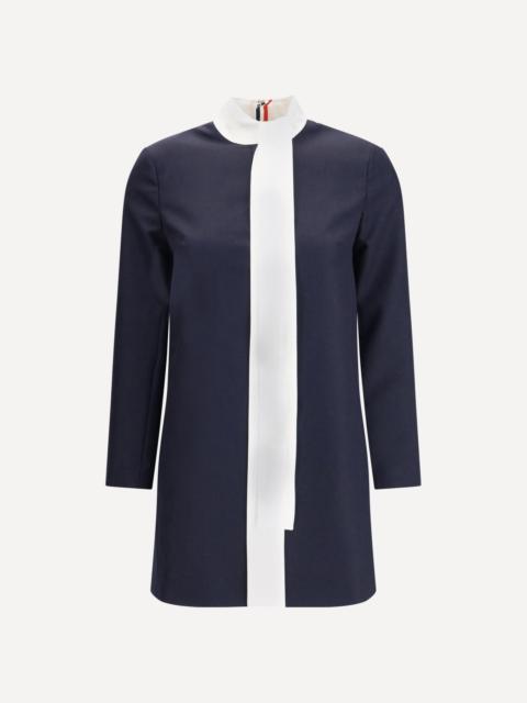 Thom Browne High Wool Suiting Shift Dress
