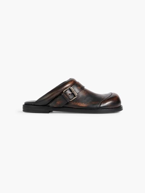 Acne Studios Burnished leather clogs